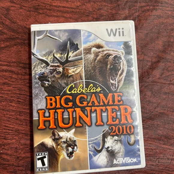 Nintendo Wii CABELA'S BIG GAME HUNTER 2010 & Activision Top Shot Peripheral Gun - Picture 2 of 5